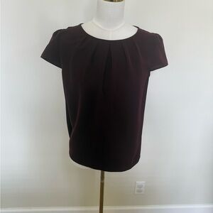 LOFT Deep Burgundy Blouse